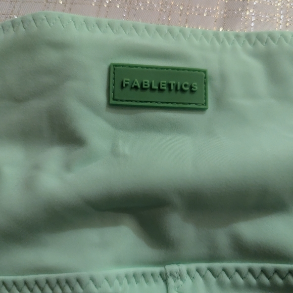 Fabletics swim shorts, 2X, color "sugared lime" - Picture 3 of 4